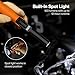 Klein Tools 56073 Foldable Handheld Work Light, 500-Lumen LED with 180-Degree Pivot and 270-Degree Rotation, USB-C Rechargeable Flashlight with Built-In Spotlight, Magnetic Base, IP54-Rated