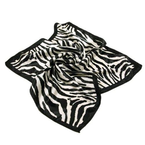 Premium Silk Feel Animal Print Square Satin Scarf 20"- Different Prints Available