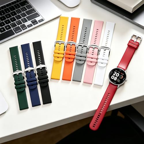 4 correas de silicona para reloj inteligente, 19 mm miniatura 4