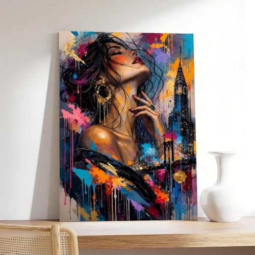Impression sur toile figurines féminines art bohème chic