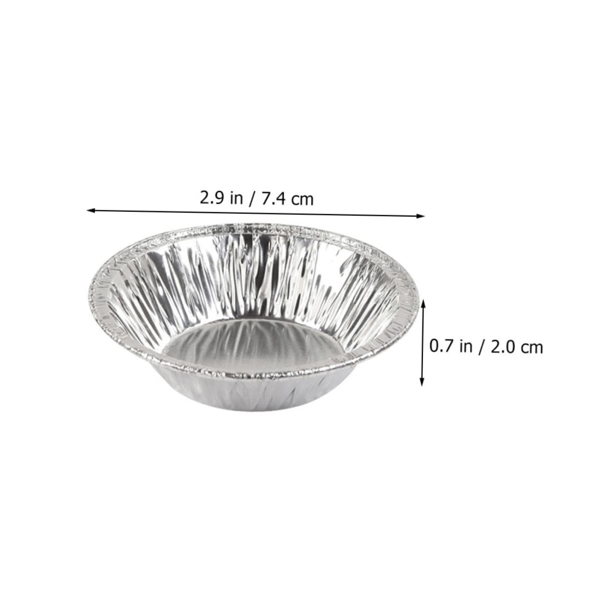 Alipis 100Pcs Foil Egg Tart Non Stick Baking Trays for Jelly for Muffins and Tarts Easy Release Design for DIY