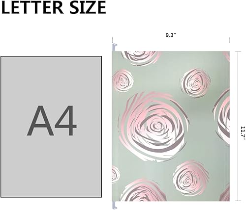 Miniatura 2 de Carpetas colgantes de archivo, diseño floral, tamaño carta con pestañas de corte ajustables de 15, 6 estilos surtidos, decorativo, cajón, escritorio