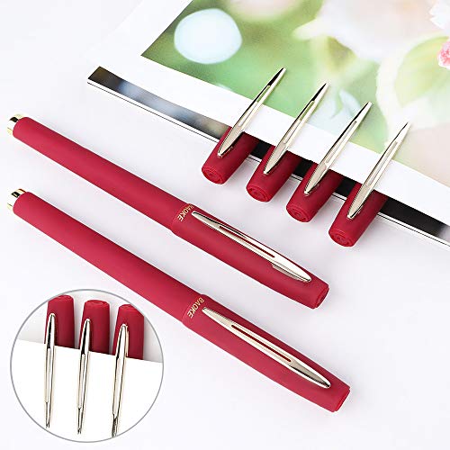 Bolígrafos BaoKe Gel Ink 1.0mm Pack x12 rojo miniatura 4
