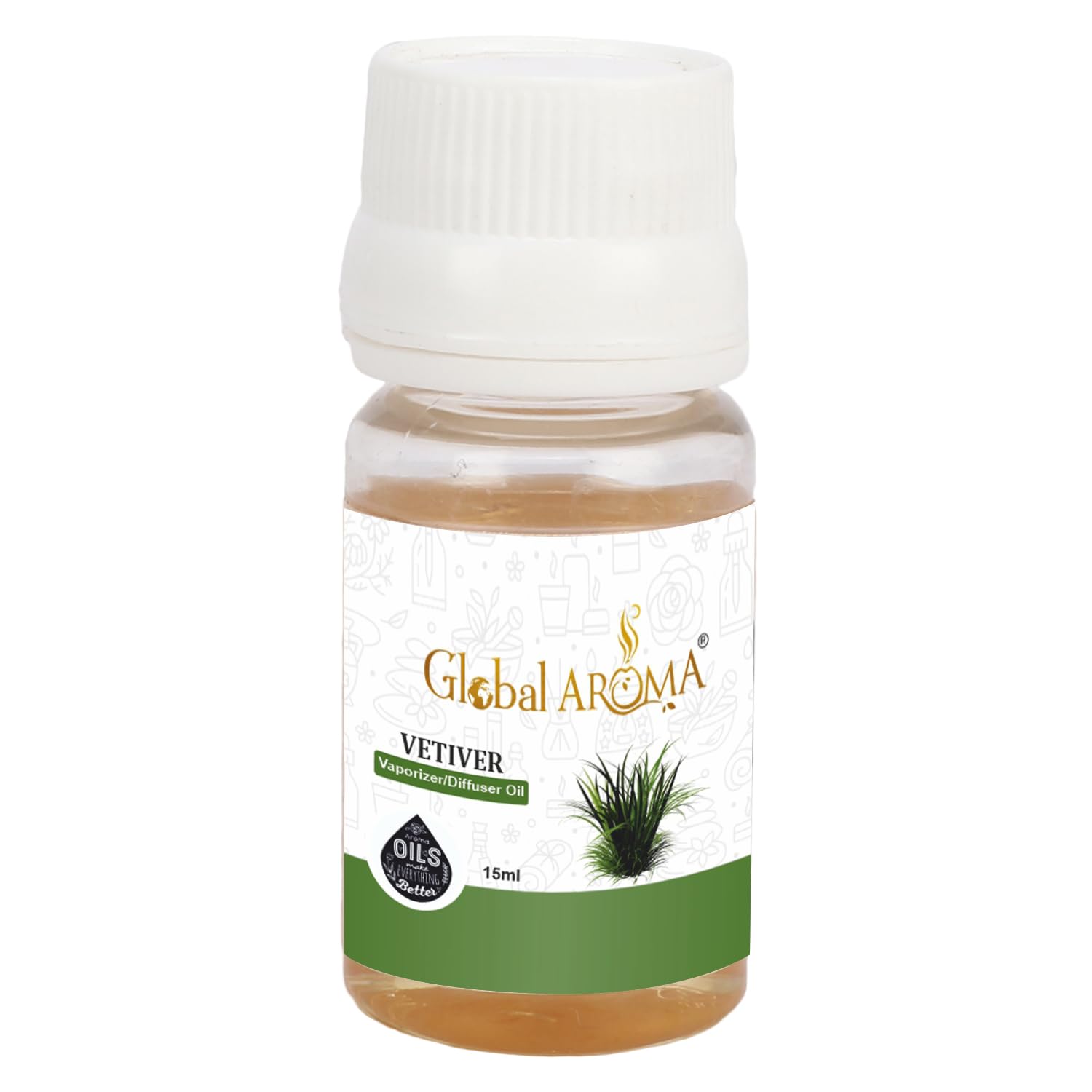 Global Aroma Vetiver Diffuser Oil For Relax Calm Mood, Natural Homely Fragrance, Anxiety Free Sleep & Pure Aromatherapy (15 ML) (B0CGM1CCKG) Amazon Price History, Amazon Price Tracker