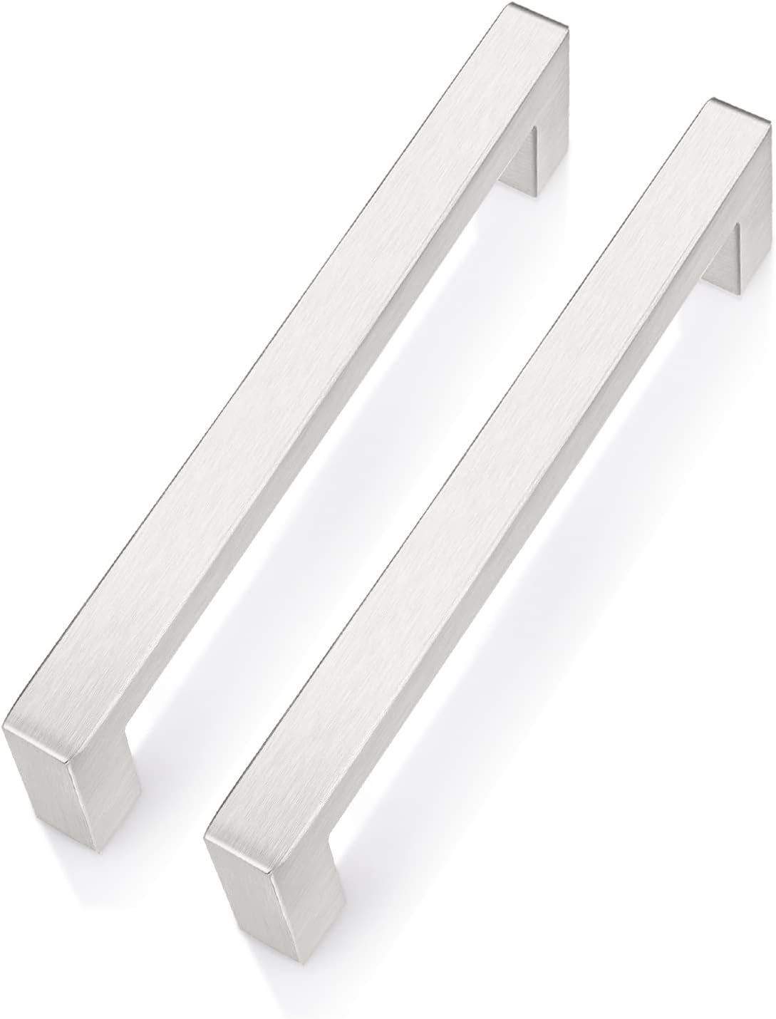PinLin 5 Pack Brushed Steel Handles Hole Center 128mm