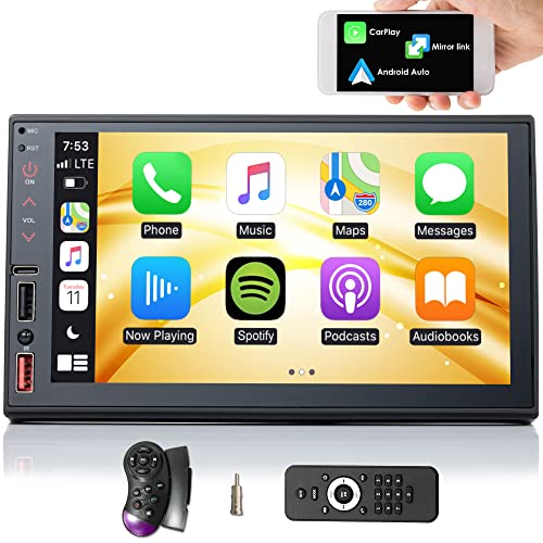 iFreGo Autoradio 7 Pouces 2 Din Bluetooth CarPlay/Android Auto