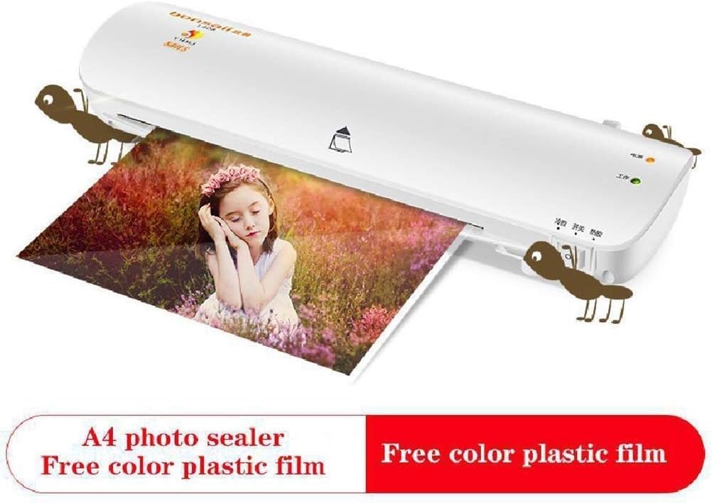 Plastificatrice A4, Macchina per laminazione Termica Portatile con Riscaldamento Caldo/Freddo, rapido, Adatta per casa, Ufficio e Scuola.