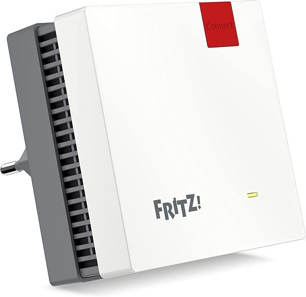 FRITZ!Repeater 1200 AX Edition International, Ripetitore - Wi-Fi 6 extender Dual Band con 2.400 Mbit/s (5 GHz) & 600 Mbit/s (2,4 GHz), Mesh, Access Point, 1x Gigabit LAN, Interfaccia in italiano - 5