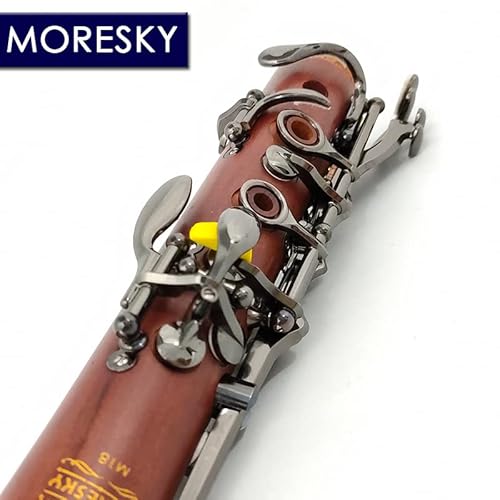 MORESKY ébano clarinete Bb/Sib 17 chaves (Chave de níquel Preto)