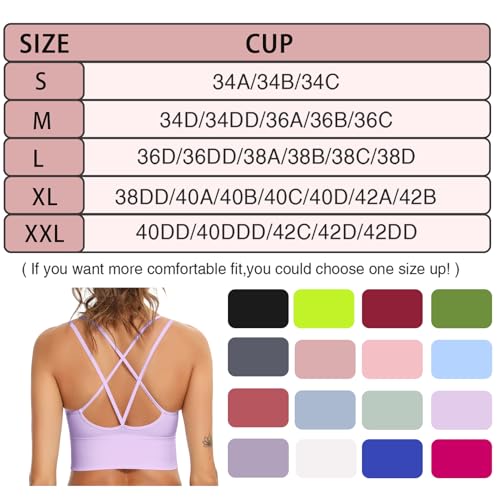 Image of Sykooria 3 Pack Strappy Sports Bra for Women Sexy Crisscross for Yoga Running Athletic Gym Workout Fitness Tank Tops