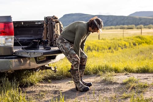 First Lite Men's Kiln Quarter-Zip - Merino Wool Midweight Camo Hunting Base Layer3