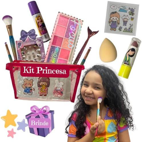 Kit Maquiagem Infantil Kawaii Menina Criança Presente Make Prime ...