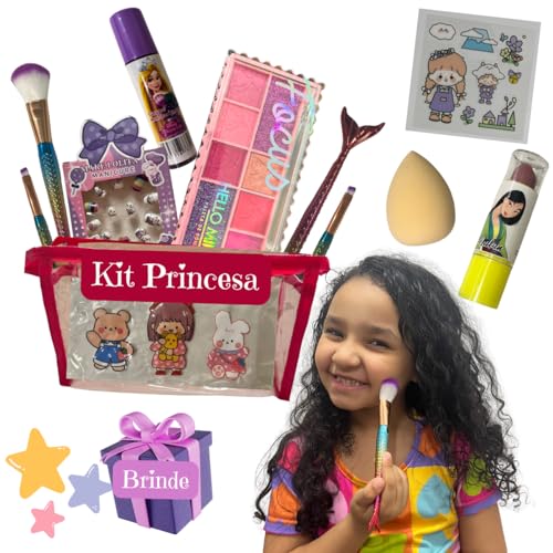 Kit Maquiagem Infantil Kawaii Menina Criança Presente Make Prime Essencial