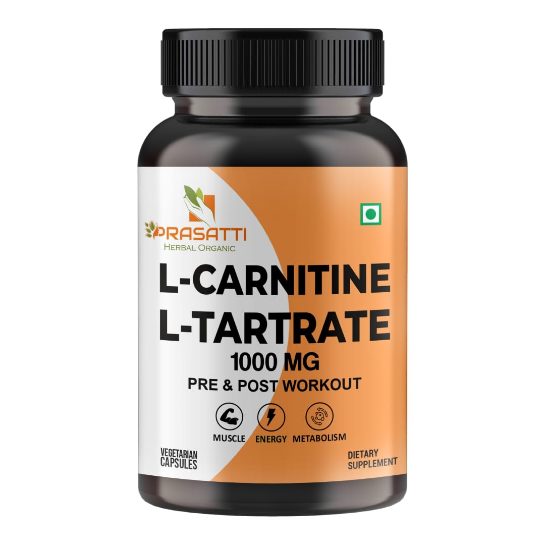 Prasatti Herbal Organic Plant Based L-Carnitine L-Tartrate Capsules for Men and Women - 60 Veg Capsule (B0CMD6GP8B) Amazon Price History, Amazon Price Tracker