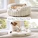 BEDSURE Katzenbetten Waschbares Cord-Fleece Welpenbett, 51x51cm