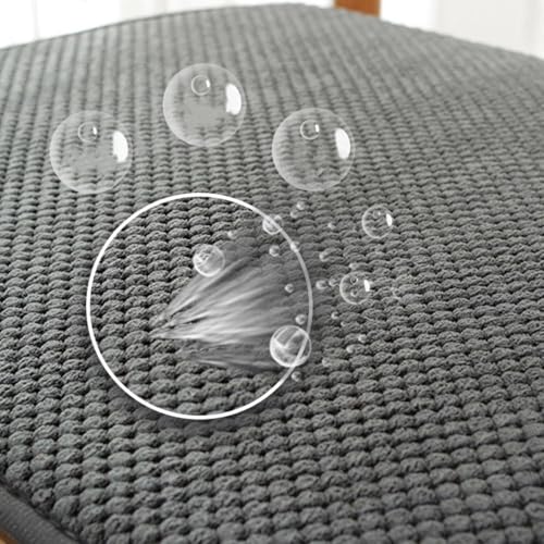 Coussin de tabouret rond 30 cm avec sangles pour chaise de cuisine - 4