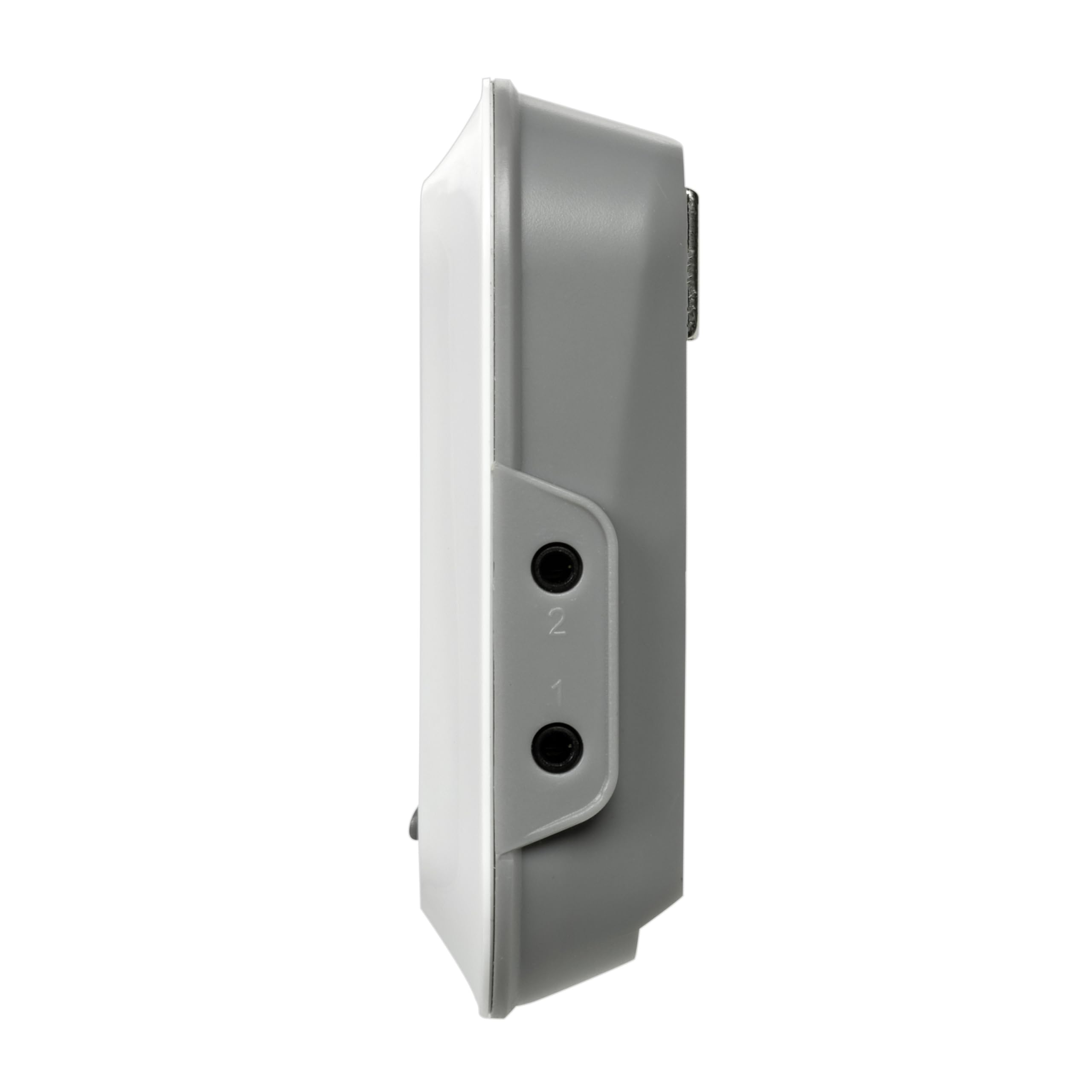 TFA Dostmann Termometro digitale per arrosti, 14.1516, con 2 sonde in acciaio inox, termometro per carne, fino a 300°C, con funzione di allarme, manzo/maiale/pollo/pesce (bianco con batterie)