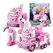 Produktbild Super Wings EU720314 - Transformations-Fahrzeug Dizzy Rescue Tow, ca. 14,5 cm große Spiel-Figur für Kinder, verwandelbares Spiel-Flugzeug und Fahrzeug, Rosa