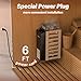 Mangoct 3KW 110V Sauna Heater with Plug in, Electric Sauna Heater, 3h Timer for Small Rooms (140 Cu.Ft.), Max. 230°F Fast Heating, No Wiring Needed