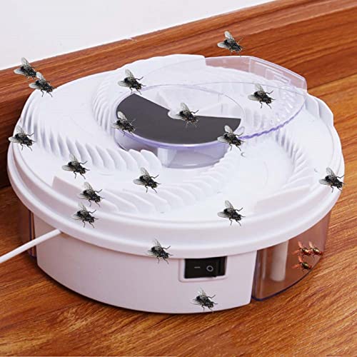 Dhouse Automatische Fliegenfalle Rotierende Elektrisch Fliegenfalle Fly...