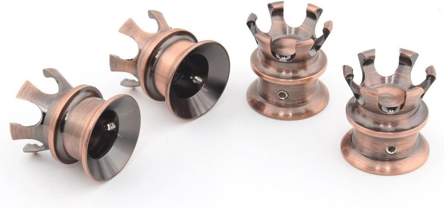 4Pcs Motorcycle Aluminum Ignition Plug Crown Screw Nut Head Bolt Cap Engine Topper Cover Compatible with Harley Softail Dyna Sportster XL883 (Color : Copper, Size : A)