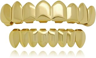 Lureen - Universal Zahnkappen für 14 Karat Gold, 8 obere und 8 untere Zähne