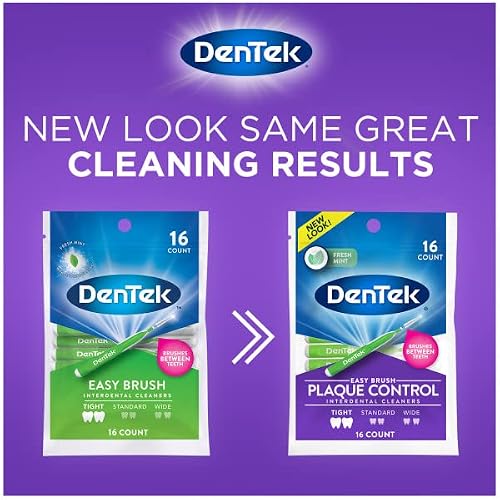Dentek Easy Brush Fresh Mint Tight Interdental Cleaners, 16 Count (Pack Of 3) #TOP6