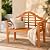 Tangkula Folding Outdoor Eucalyptus Wood Bench, 49” Large Foldable Solid Wood Garden Park Bench, 2-Person Loveseat Chair for Entryway, Deck, Porch, Poolside & Balcony
