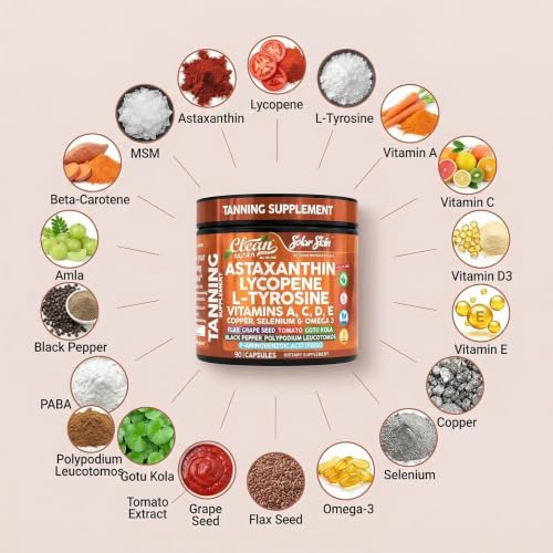 Clean Nutraceuticals Astaxanthin Tanning Supplement