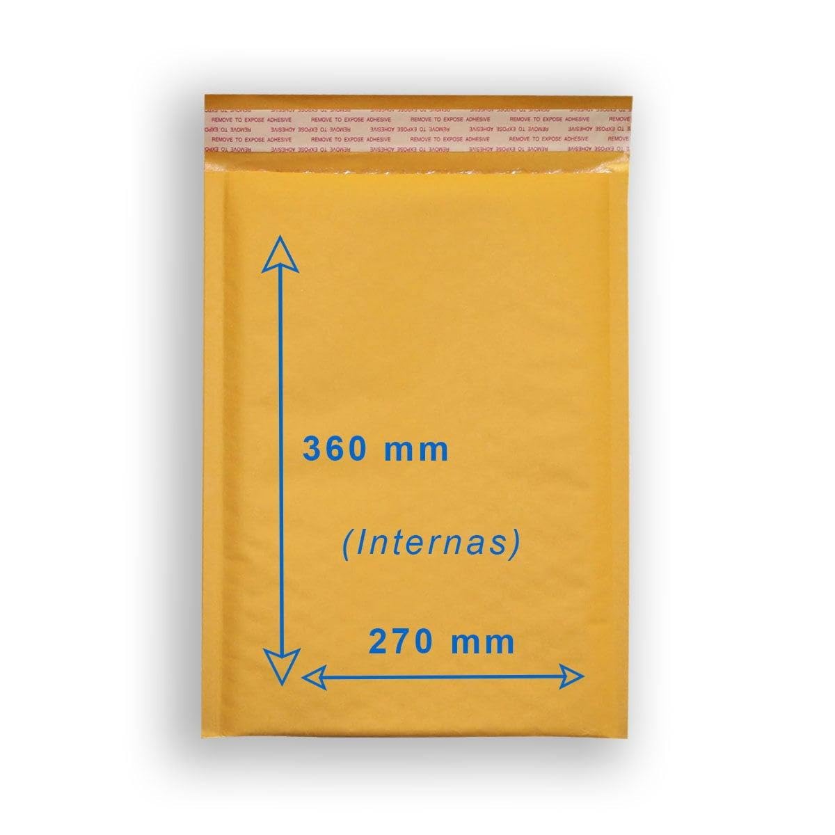 TELECAJAS | 100 Sobres 270 x 360 mm INTERIOR Acolchados Grandes 18H | Envíos y Embalaje Seguro con Burbujas Protectoras y Cierre Adhesivo | Pack de 100 Sobres