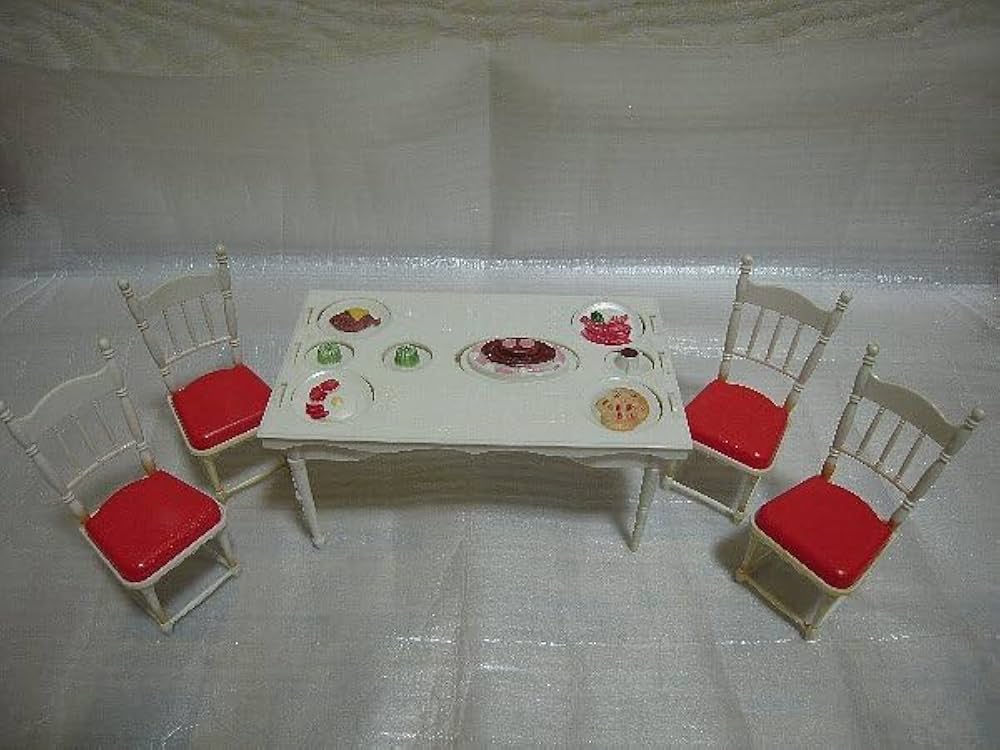 レア★りかちゃん 白い白い家具 ダイニングテーブル Amazon.co.jp: リカちゃん 白い白い家具セット ダイニング