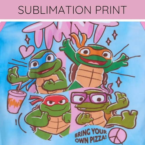 Teenage Mutant Ninja Turtles Girls UPF 50+ One Piece Bathing Suit Toddler to Little Kid Sizes (2T - 7-8)3