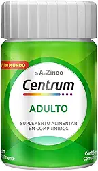 Centrum NOVO Adulto Multivitaminico Diário Adulto de A a Z, com Magnesio e Vitamina D, 30 comprimidos
