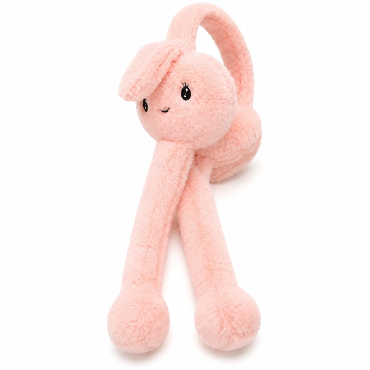 kkh cloud white rabbit faux fur ear warmers ear muff (pack of 1)