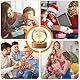 Kristallkugel Löwenzahn, 60 mm Glaskugel Lampe mit Holzsocke, Kristallkugel Dekoration, Pusteblume im Glas, Kristallkugel Nachtlicht mit LED-Beleuchtung, Geschenke für Frauen, Kinder
