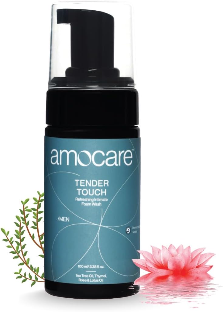 - Amocare Intimate Foam Wash for Men | Prevents Infection, Irritation & Bad Odour | | pH Balanced & Dermatologically Tested - Safe for Daily Use | Tea Tree, Rose & Lotus Oil | Ball and Genital Wash