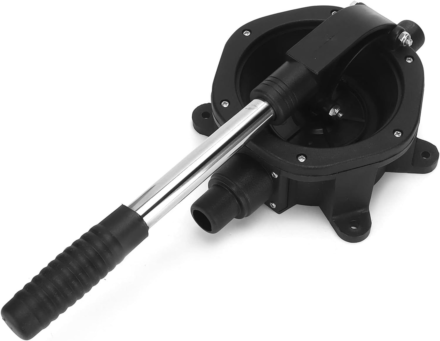 Handmembranpumpe, manuelle Marine-Membran-Bilgenpumpe, 45 l/min/720 GPH, Edelstahlgewinde, Rutschfester Griff zum Pumpen von Bilgenwasser