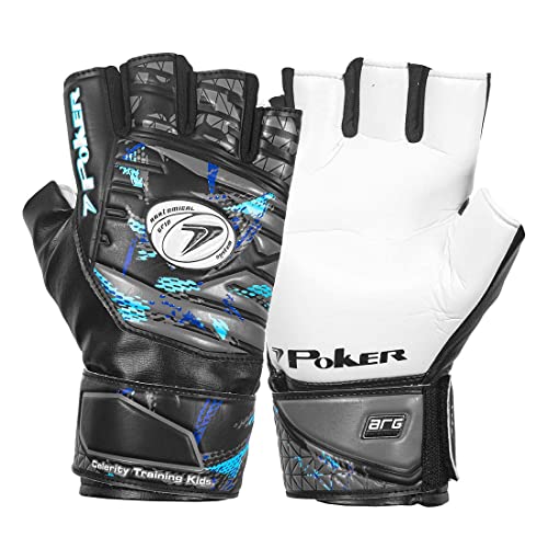 POKER Luva Futsal Celerity Training Infantil e Adulto PAR Preto 5 Alto