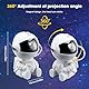 HuuppHip Sternenhimmel-Projektor für Schlafzimmer, Astronaut Projektor, Sternenhimmel-Projektor mit Timer und Fernbedienung, Nachtlicht Projektor für Kinder, Geschenk
