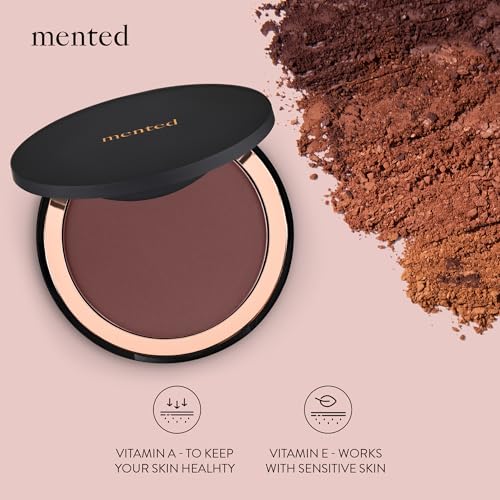 Mented SUNKISSED BRONZER Cosmetics Made In Italy, Cruelty Free Makeup, Vegan, Paraben Free, Shimmer Bronzer, Highlighter Bronzing Powder Palette For Face With Vitamin E + A thumb #3