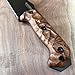 Royalcurl walnut scales handles compatible with Ka-Bar Becker bk-2, bk-7, bk-9, etc models knife