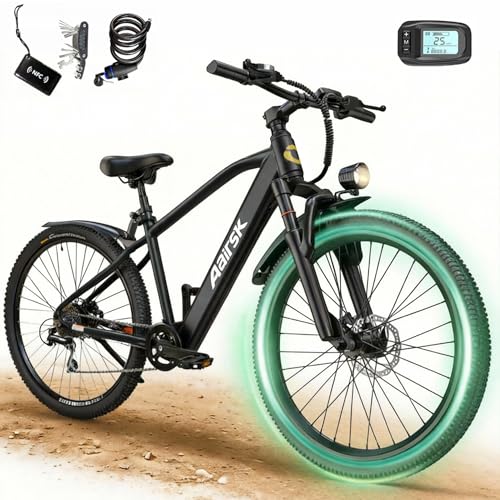 Bicicleta Electrica Adultos 26', Autonomía 65km (Pedal-Asistido) y Velocidad 25 km/h, Bicicletas Electricas Montaña Batería 36V 10Ah y Cambio de 7...