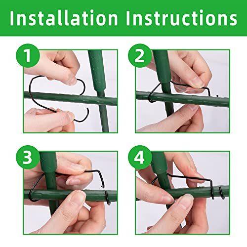 Codree Garden Cucumber Trellis For Plant Climbing -47X 47 Inch Metal Arch Melon Trellis For Raised Bed -Foldable Garden Tunnel Trellis With Climbing Net Clips For Growing Vine Vegetable #TOP3