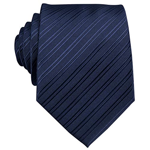 Image of Barry.Wang Plaid Ties for Men Silk Necktie Handkerchief Cuff Links Set