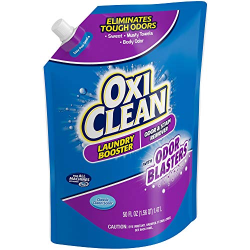 Oxiclean Odor Blasters Odor & Stain Remover Laundry Booster Easy-Pour Pouch, Pack Of Three 50Oz Pouches #TOP3