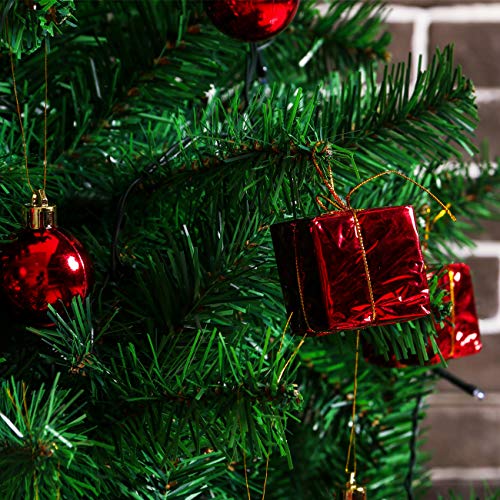 image for Sunnyglade 60ct Red Christmas Tree Ball Ornaments Set Shatterproof Chr