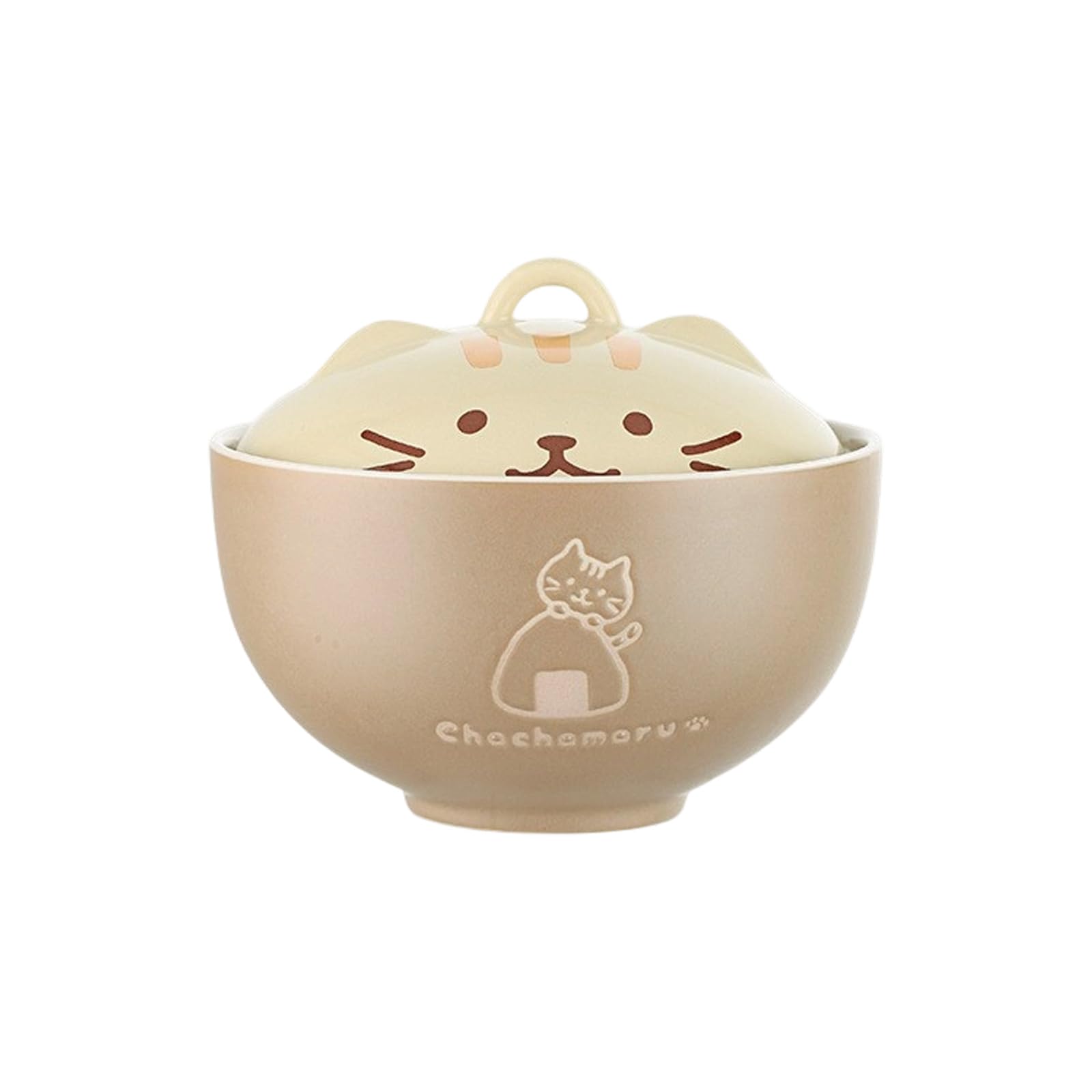 Uqezagpa Light Color 550Ml Capacity Cartoon Animal Designs Ceramic Soup Bowl Microwave Safe Dishwasher Friendly Tableware With Lid Cartoon Bowl