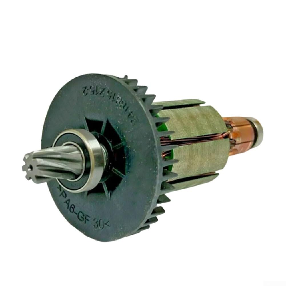 Anclaje de armadura de rotor de repuesto 619290-0 para sierra inalámbrica DCS552 BCS550 DSS501, pieza de reparación de herramienta eléctrica de montaje de núcleo de motor de metal de 7 dientes