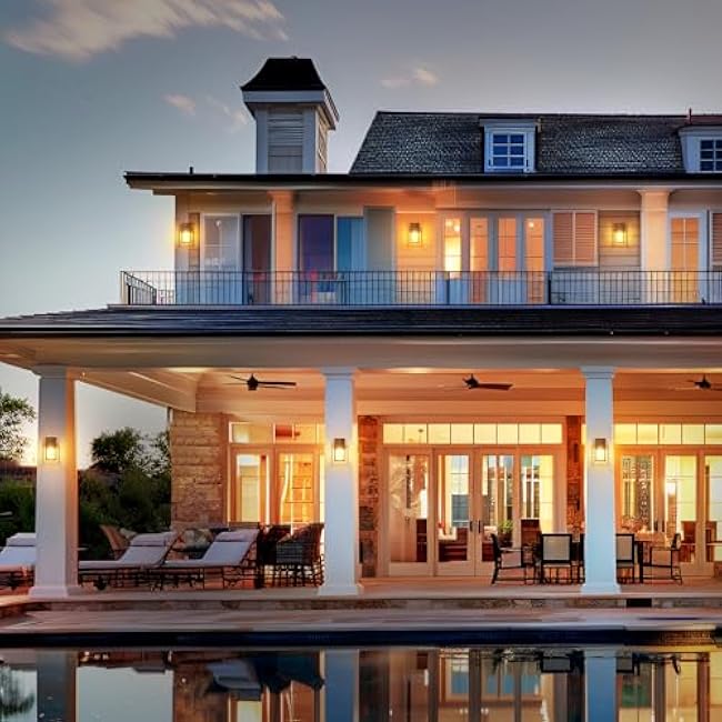 WIHTU Outdoor Wall Lights Outdoor Wall Sconce Oil Rubbed Bronze 4 Pack