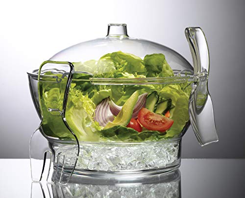Prodyne Cold Ice Acrylic Bowl, 6.5 Qt, Off-White #TOP1